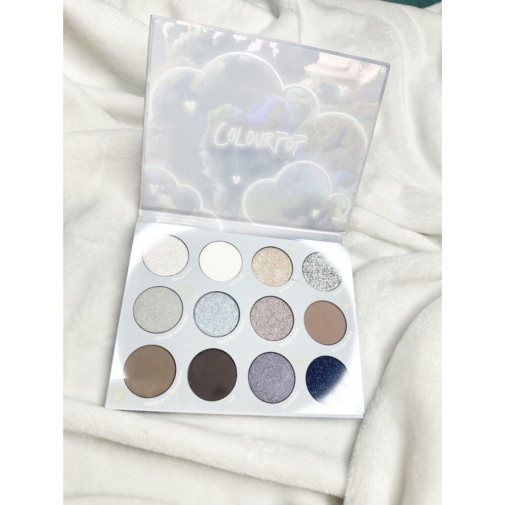 ColourPop Cloud 9 Pressed Powder Palette 12 Pan Matte Shimmer Cruelty Free New